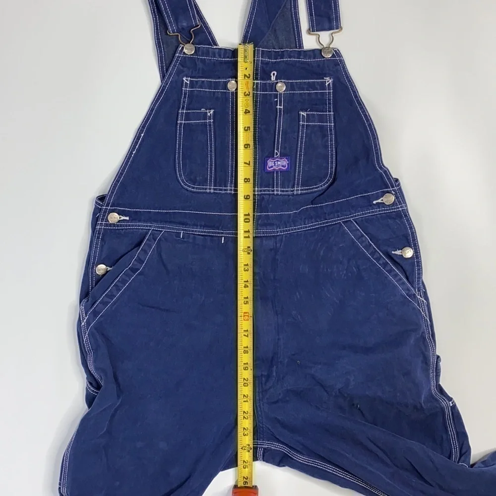 Big Smith Denim Hipster Carpenter Bib Overalls 36x32